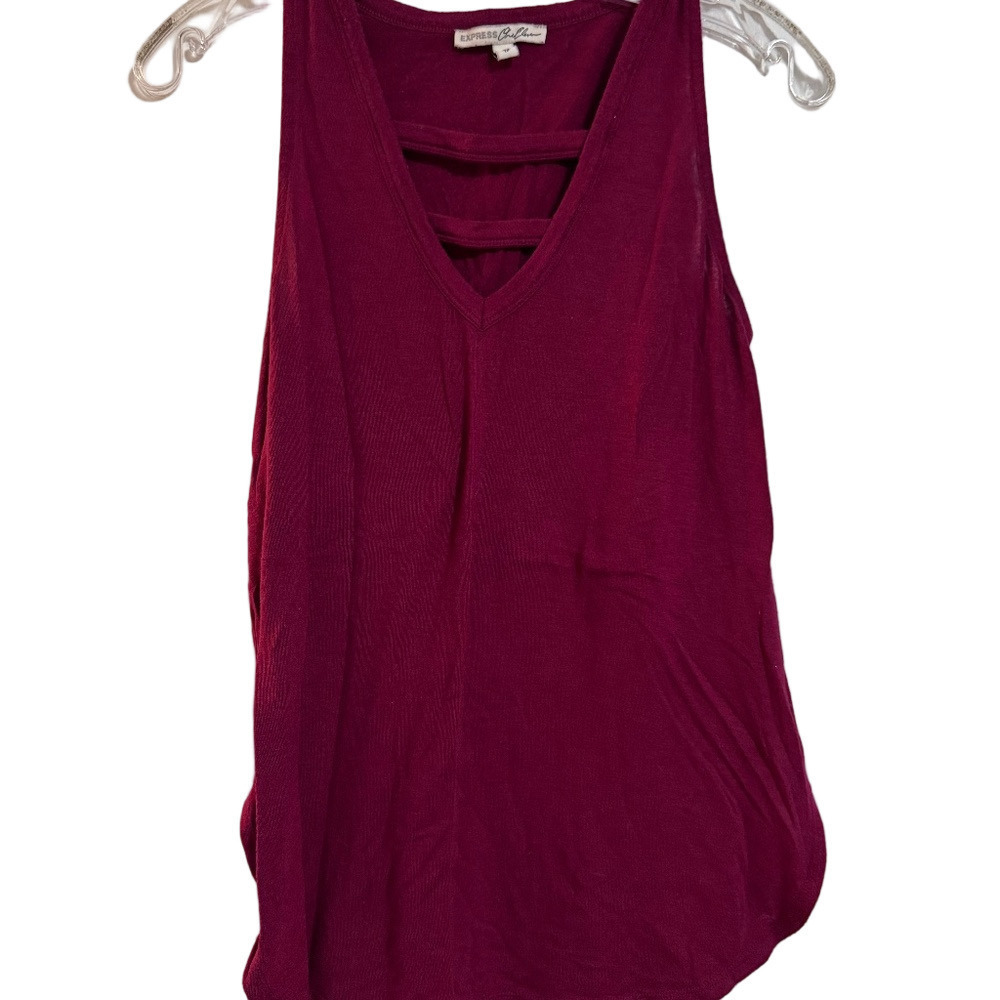 EXPRESS one eleven maroon tank top
